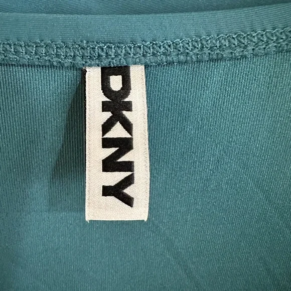 DKNY Teal Ruched One Piece Swimsuit Size XL - Picture 11 of 16